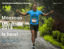 Tablet Screenshot of monsoonmarathon.com
